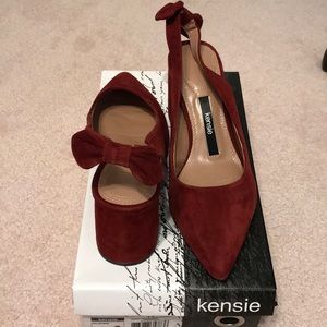 New Kenzie wine suede shoe